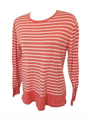 Fairway & Greene Women's Golf Sweater Size Large 100% Pima Cotton Long Sleeve